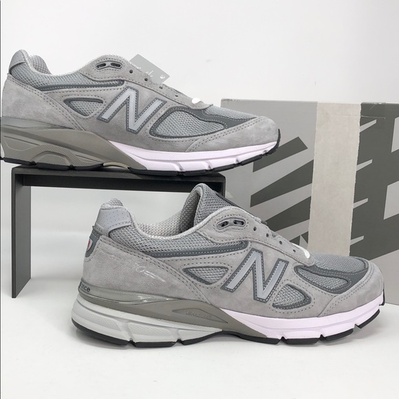 New Balance Other - New Balance Mens 990 v4 Made In USA Grey Silver U990GR4 Running Shoes - Size 8.5